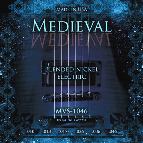 Струны для электрогитары Kerly MVS-1046 Medieval Blended Nickel Tempered, 10-46