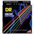 DR NMCE-9 HI-DEF NEON™ струны для электрогитары, с люминесцентным покрытием, разноцветные 9 - 42