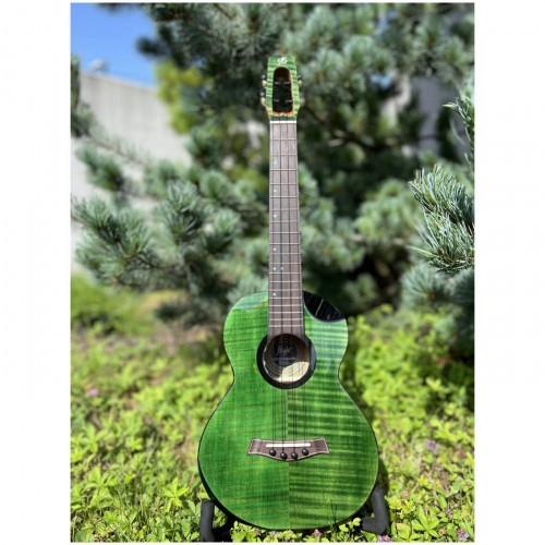 Flight Comet Tenor EQ-A Green укулеле тенор с активным звукоснимателем