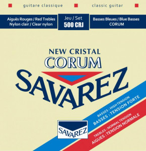 Струны для классической гитары Savarez 500CRJ New Cristal Corum