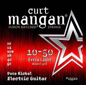 ​Струны для электрогитары Curt Mangan Pure Nickel Wound Electric 10-50 15510