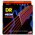 DR NOE-11 HI-DEF NEON™ струны для электрогитары, с люминесцентным покрытием, оранжевые 11 - 50