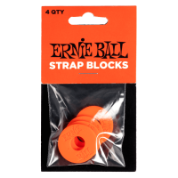 Ernie Ball 5620 Strap Blocks Red стреплоки фиксаторы ремня, 4 шт., красные
