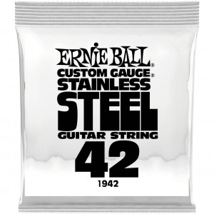 Ernie Ball 1942 Stainless Steel .042 струна одиночная для электрогитары