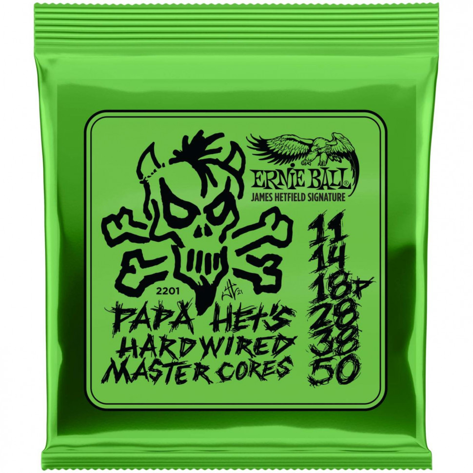 Ernie Ball 2201 Papa Het's Hardwired Master Cores 11-50 струны для электрогитары