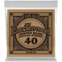 Ernie Ball 1840 Earthwood Phosphor Bronze .040 струна одиночная для акустической гитары