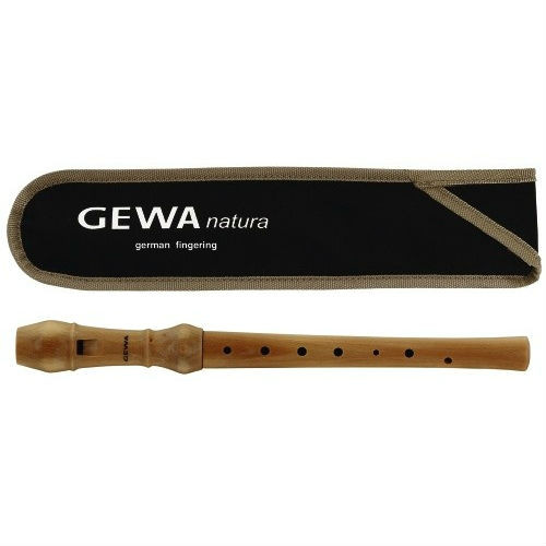 Gewa Natura C блок-флейта, клен, немецкая система, с чехлом, салфеткой и таблицей аппликатур