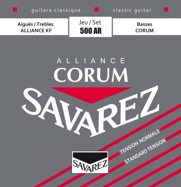 Savarez 500AR Corum Alliance Red standard tension струны для классической гитары, нейлон