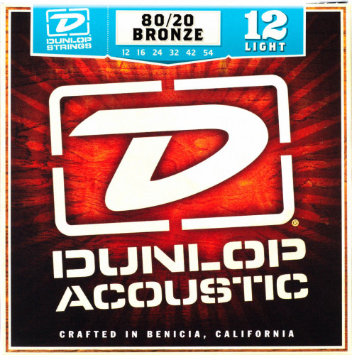 ​Струны для акустической гитары Dunlop DAB1254 Bronze Light, 12-54