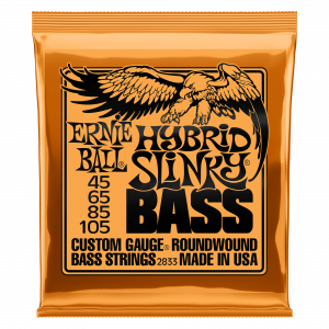 Струны для бас-гитары Ernie Ball 2833 Hybrid Slinky Nickel Wound Bass 45-105