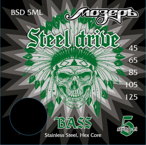 Мозеръ BSD-5ML Steel Drive комплект струн для 5-струнной бас-гитары (45-125)
