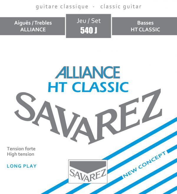 Savarez 540J Alliance Blue high tension струны для классической гитары, нейлон