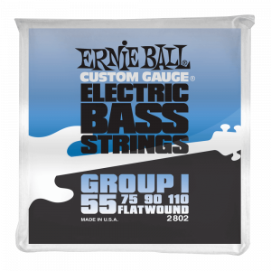 Струны для бас-гитары Ernie Ball 2802 Flat Wound Bass Group I 55-110