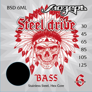 Мозеръ BSD-6ML Steel Drive комплект струн для 6-струнной бас-гитары (30-125)