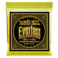 Струны для акустической гитары Ernie Ball 12-54 2556 Everlast Medium Light Coated 80/20 Bronze