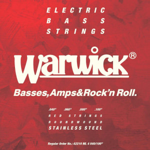 Warwick 42210 M 4 Red Label струны для бас-гитары 40-100, сталь