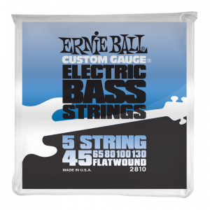 ​Струны для бас-гитары Ernie Ball 2810 45-130 Flat Wound Bass 5