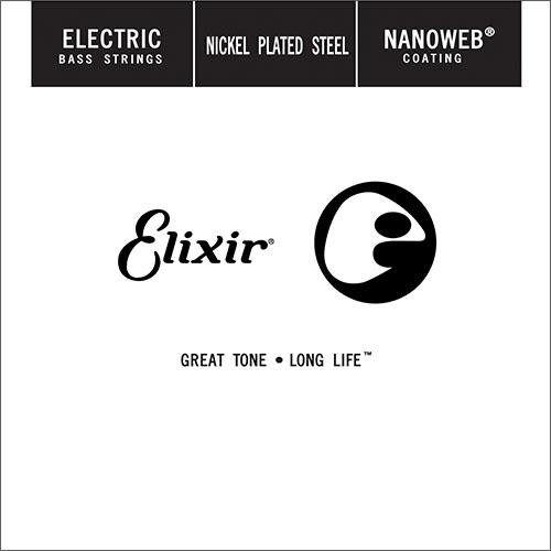 Elixir 15400 Nanoweb струна для бас-гитары, никелированная, .100