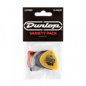 Dunlop PVP101 набор медиаторов Guitar LT/MED Pick Variety Pack 12шт, тонкие-средние