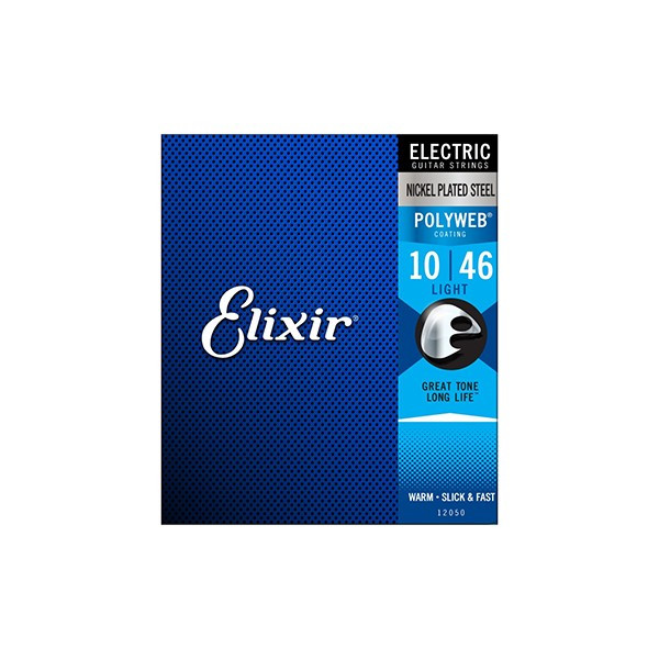 Elixir 12050 POLYWEB Комплект струн для электрогитары, Light, никелированная сталь