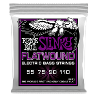 Струны для бас-гитары Ernie Ball 2811 Power Slinky Flatwound, 55-110