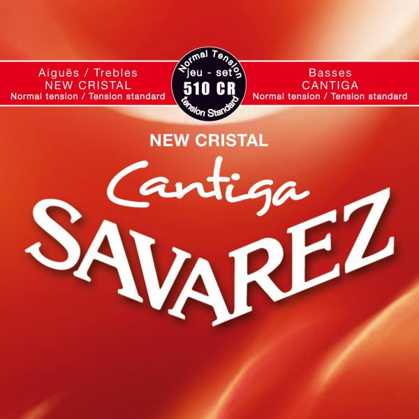 Savarez 510CR New Cristal Cantiga Red standard tension струны для классической гитары, нейлон