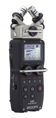 Zoom H5 ручной рекордер-портастудия каналы - 2+2 сменные микрофоны