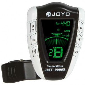 Joyo JMT-9009B тюнер метроном-прищепка хроматический, гитара, бас, скрипка, укулеле, темп 30-250