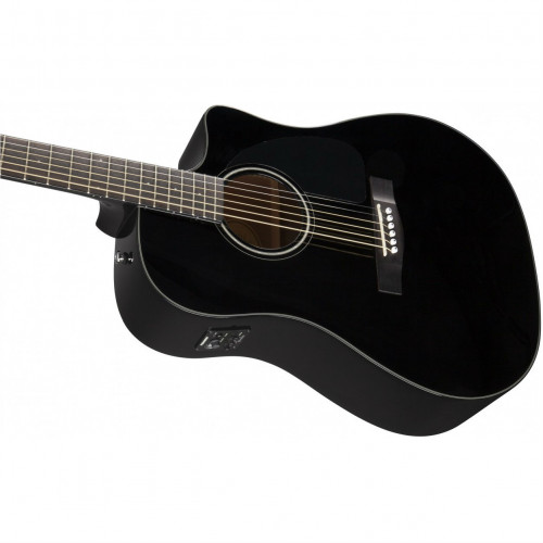 Fender CC-60SCE BLK WN электроакустическая гитара