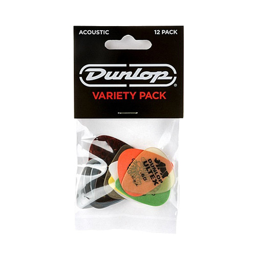 Dunlop PVP112 набор медиаторов для акустической гитары, 12 шт