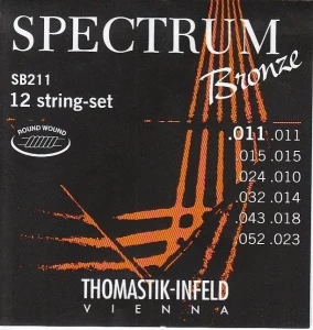 Thomastik Spectrum SB211T струны для двенадцатиструнной гитары 11-52, бронза