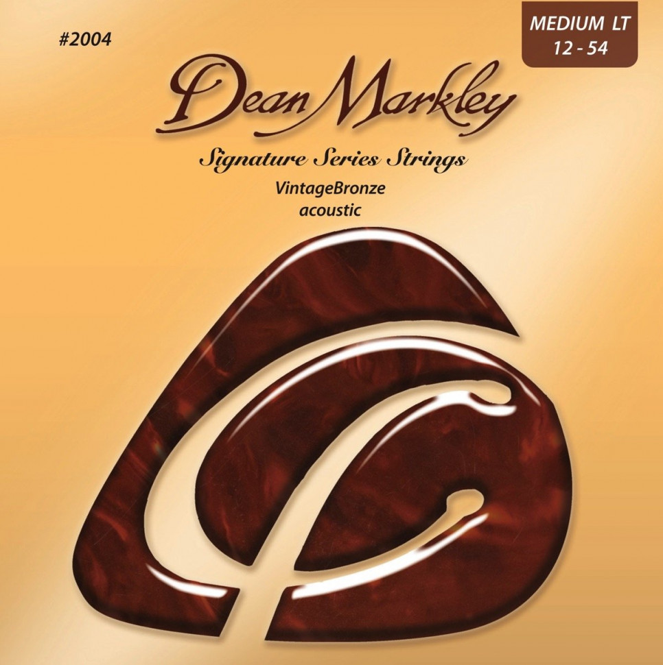 Dean Markley 2004 VintageBronze Signature Acoustic Medium Light 12-54 струны для акустической гитары