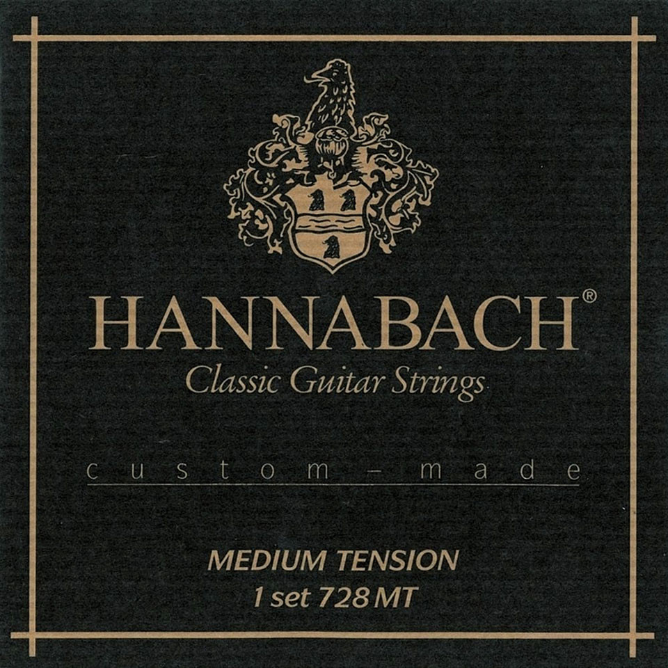 Струны для классической гитары Hannabach 728MT Custom Made Black 4/4