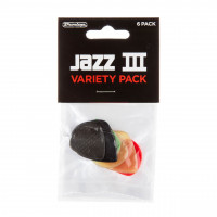 Dunlop PVP103 Набор медиаторов Jazz III Pick Variety Pack 6 шт