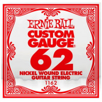 Одиночная струна для электрогитары Ernie Ball 1162, Nickel Wound, 62