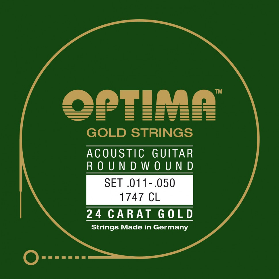 11-50 Optima Akustik Gitarre 24K Gold Strings струны для акустической гитары
