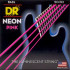 DR NPB-50 HI-DEF NEON™ струны для 4-струнной бас- гитары, с люминесцентным покрытием, розовые 50 - 110