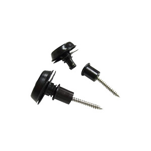 Dunlop SLS1403BK Straplok Flush крепление ремня, черное, 2 шт