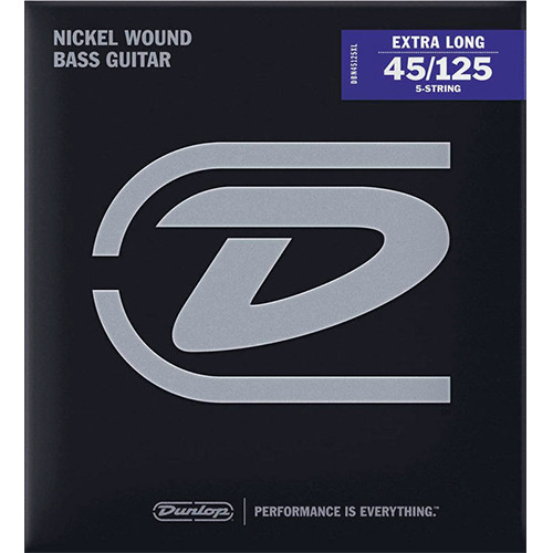 Dunlop DBN45125XL Nickel Wound Extra Long Scale (45-125) струны для 5-струнной бас-гитары