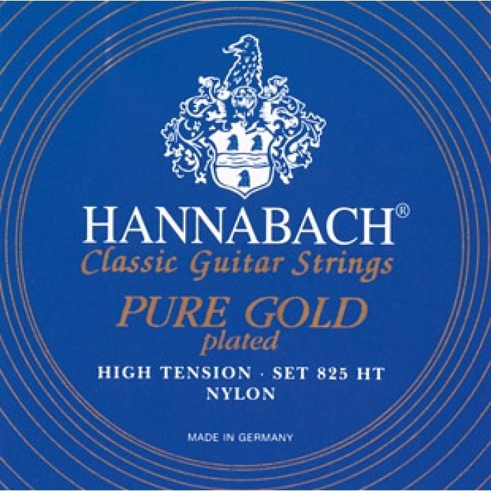 Струны для классической гитары Hannabach 825HT Blue PURE GOLD 4/4
