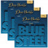 Dean Markley 2034-3PK Blue Steel Acoustic Light 11-52 струны для акустической гитары, 3 комплекта