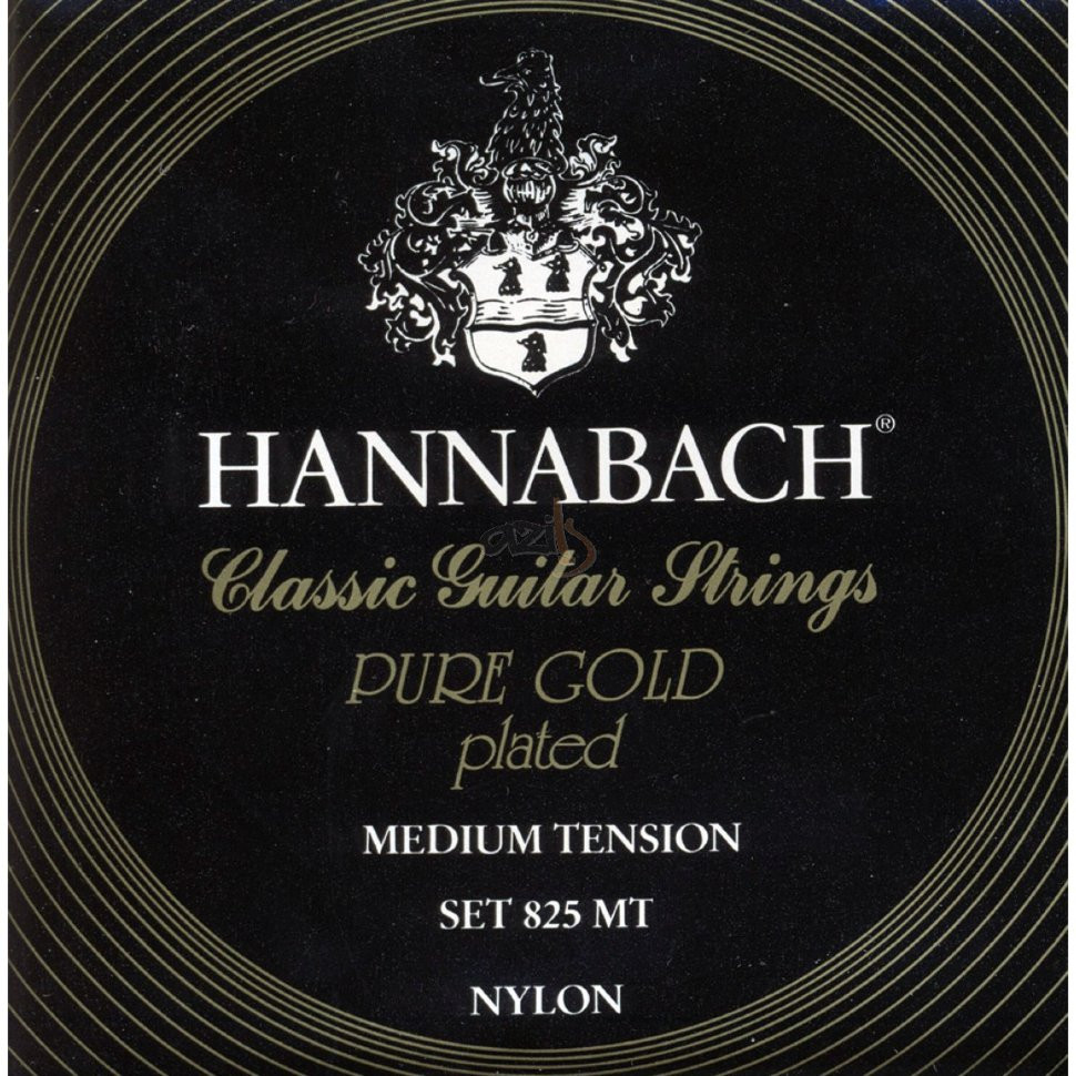Струны для классической гитары Hannabach 825MT Black PURE GOLD 4/4