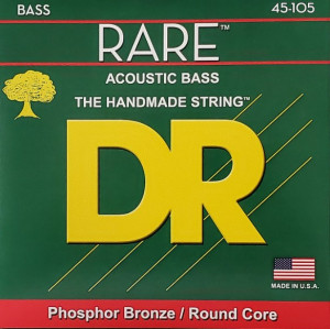DR RPB-45 RARE™ струны для акустической 4-струнной бас-гитары, фосфористая бронза, 45 - 105