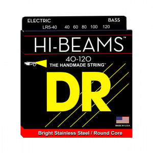 DR LR5-40 HI-BEAM Stainless Steel Bass 40-120 струны для бас-гитары