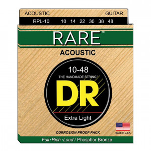DR RPL-10 RARE Phosphor Bronze Acoustic 10-48 струны для акустической гитары