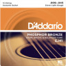 D'Addario EJ41 Phosphor Bronze 12-String Acoustic Extra Light, 9-45 струны для акустической гитары