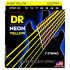 DR NYE7-10 HI-DEF NEON™ струны для 7-струнной электрогитары, с люминесцентным покрытием, жёлтые 10 - 56