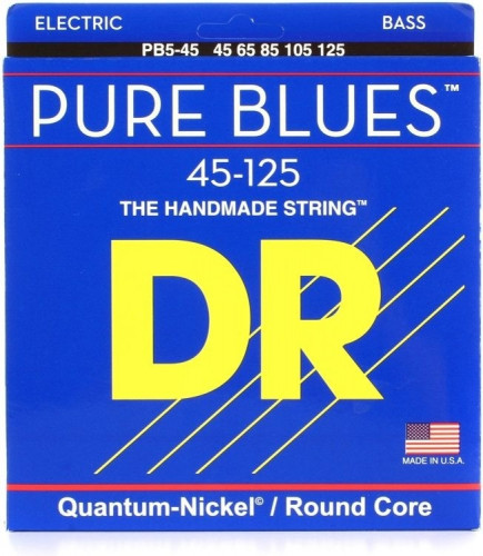 DR PB5-45 Pure Blues Quantum-Nickel 45-125 струны для бас-гитары