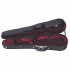 Gewa 301510 Liuteria Maestro 4/4 футляр для скрипки с гигрометром, черный текстиль/красный плюш, по форме