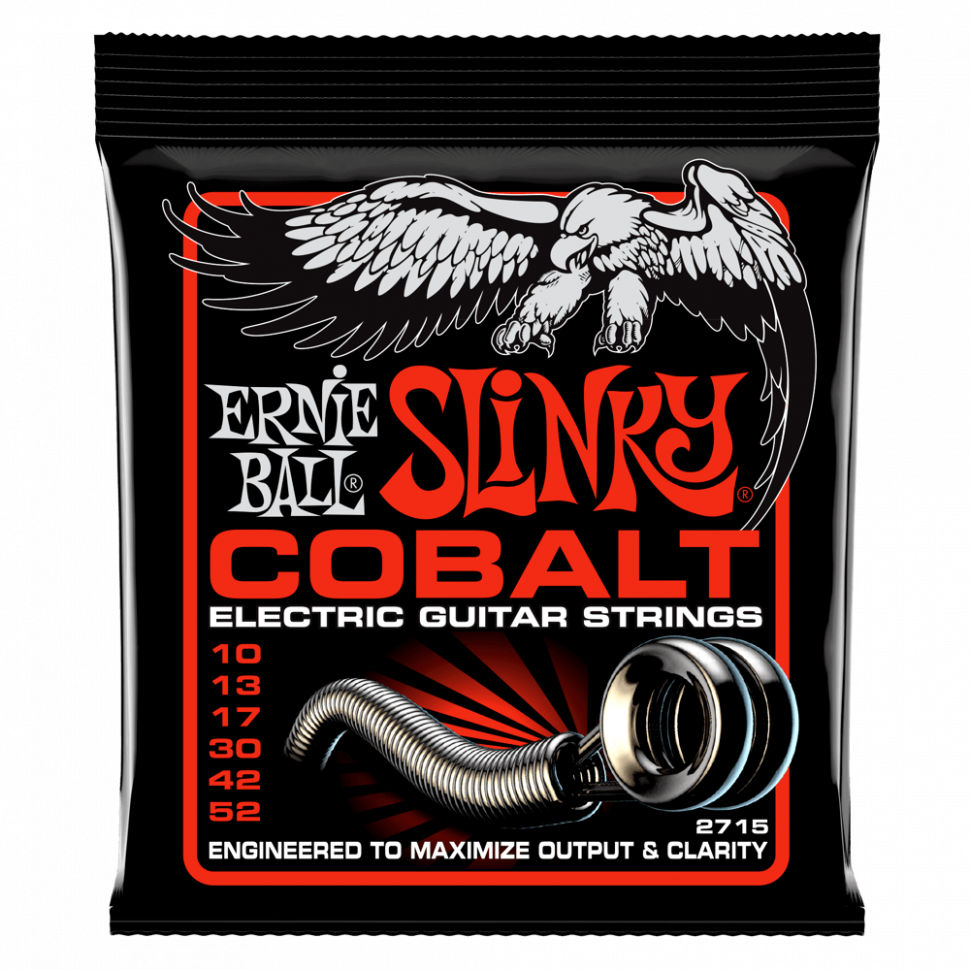 Ernie Ball 2715 Skinny Top Heavy Bottom Cobalt 10-52 струны для электрогитары